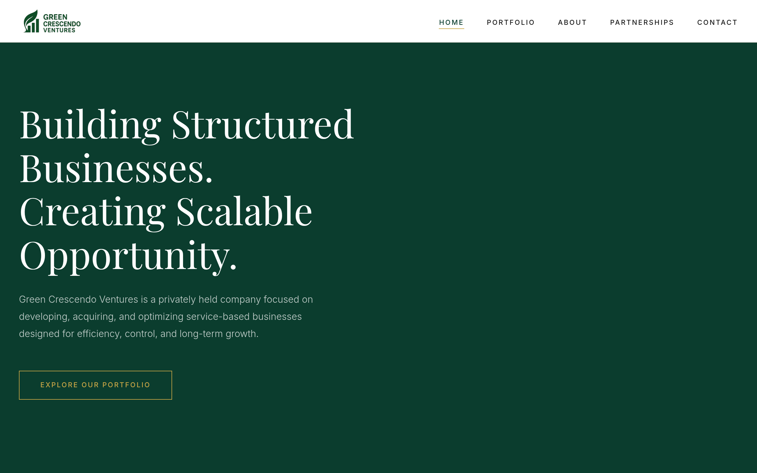 Green Crescendo Ventures website